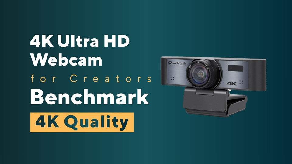 Benchmark Technomate BMTC18 4K Webcam | Best Webcam Camera for Online Meetings & Teaching