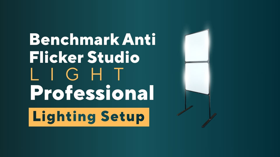 Benchmark Anti Flicker Studio Light | Professional Studio Lighting Setup for Creators & Teachers