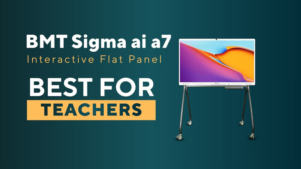 Benchmark Sigma AI A7 Pro Interactive Flat Panel | 4K AI Smart Digital Board with NFC