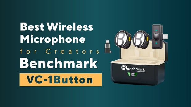 Benchmark VOX Air Go-II Premium Dual Wireless Microphone | Best Wireless Mic for Teachers &amp; Creators