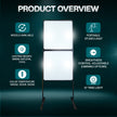 Benchmark Anti Flicker Studio | Light Professional Studio Lighting Setup | 4pc