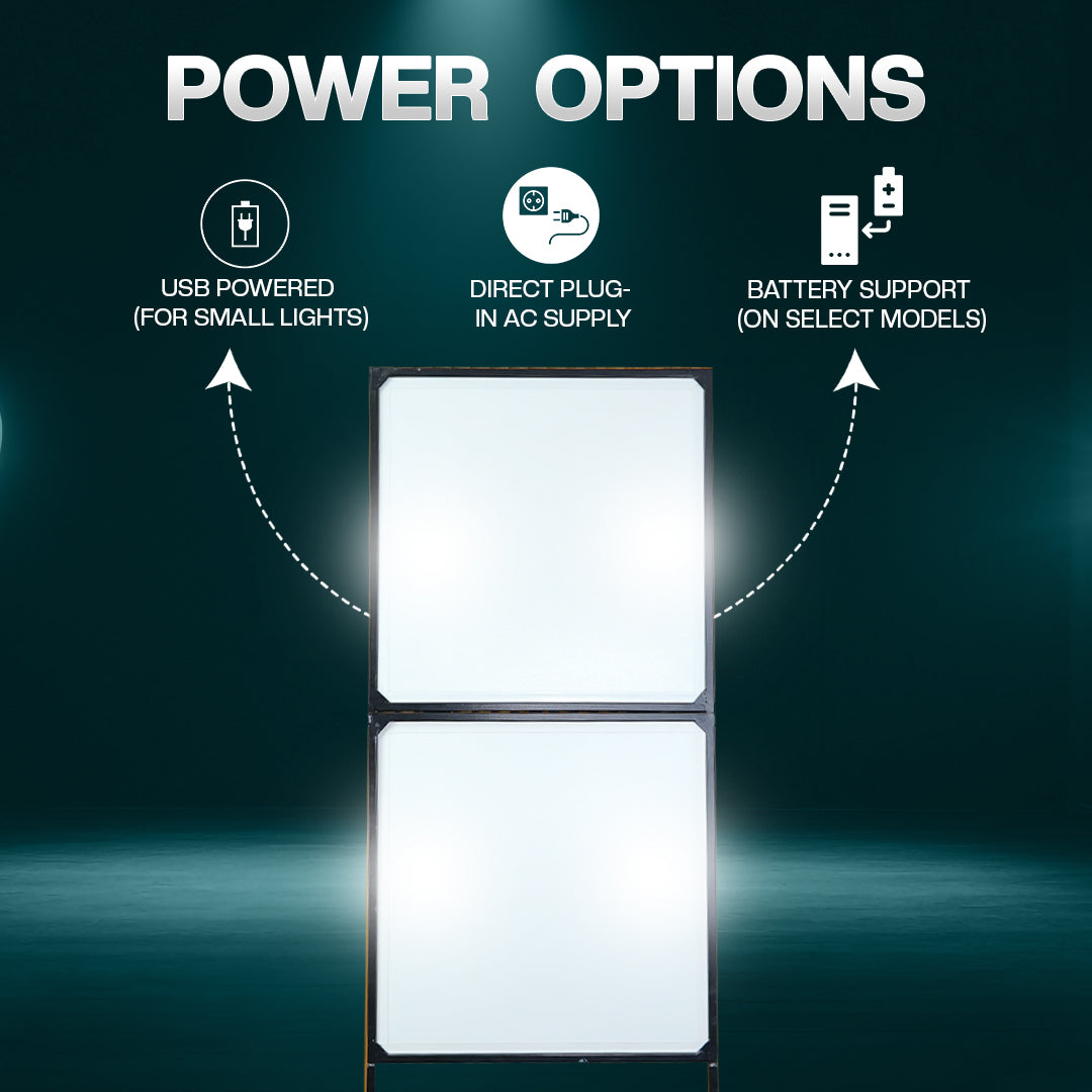 Benchmark Anti Flicker Studio | Light Professional Studio Lighting Setup | 4pc