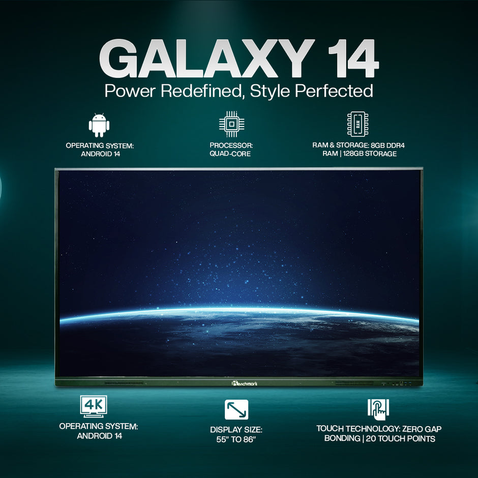 Benchmark GALAXY 14 Interactive Flat Panel | Best Digital Board for Online Teaching