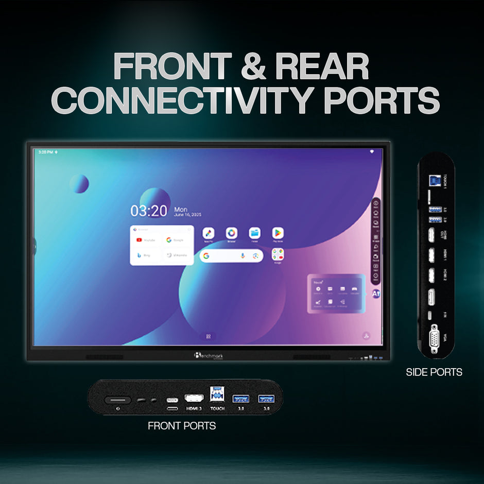 Benchmark Alpha 14 Interactive Flat Panel | Smart Board for Online Teaching