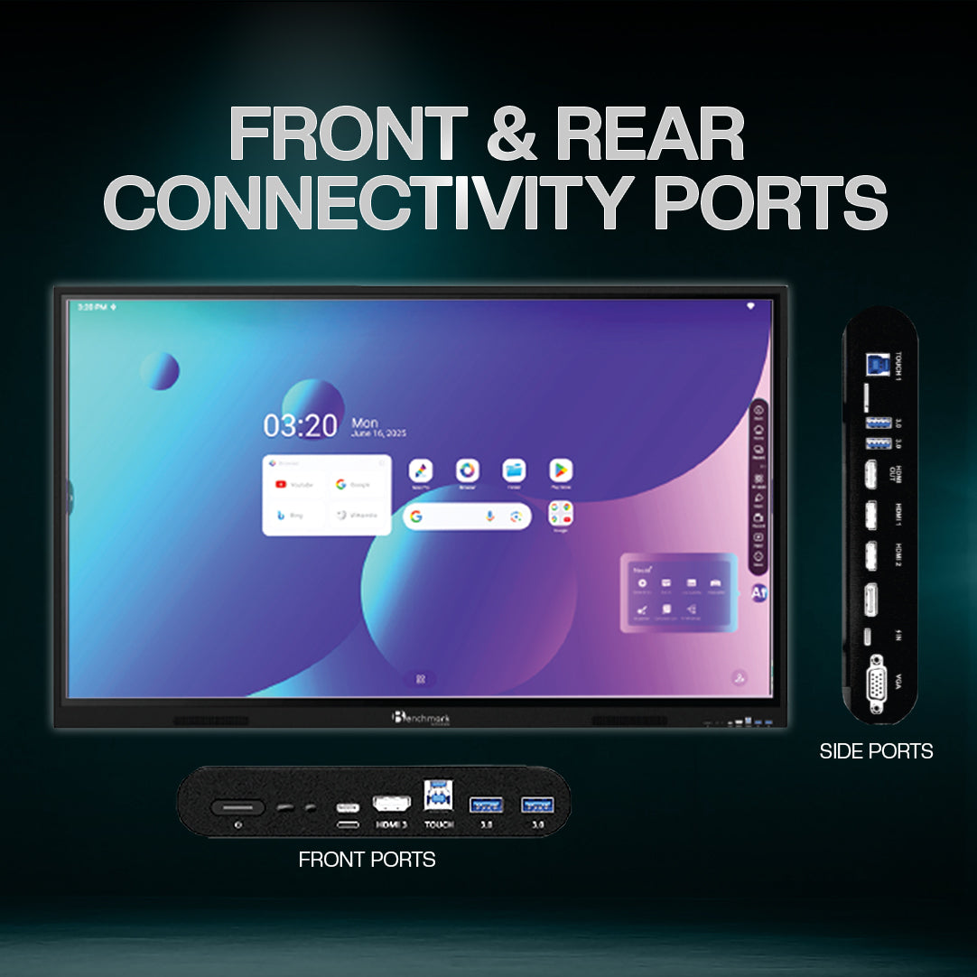 Benchmark Alpha 14 Interactive Flat Panel | Smart Board for Online Teaching