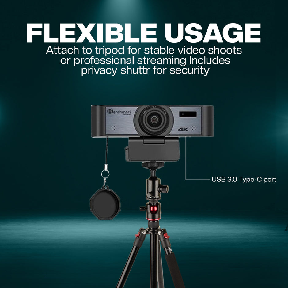 Benchmark Technomate BMTC18 4K Webcam | Best Webcam camera for Online Meetings
