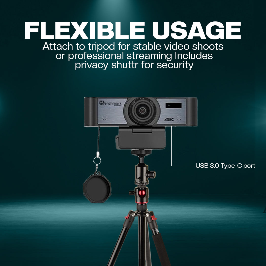 Benchmark Technomate BMTC18 4K Webcam | Best Webcam camera for Online Meetings