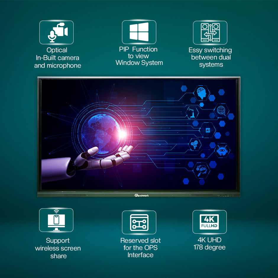 Benchmark Classic Series with Android 14 | Digital Board for Online Teaching
