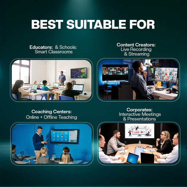 Benchmark Maxpro 14 Interactive Flat Panel | Best digital board for online teaching | India's Best Seller Digital Board