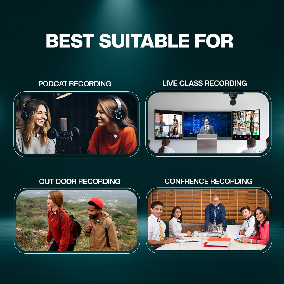 Benchmark VOX Air Go-II Premium Dual Wireless Microphone | Wireless Mic for Teachers
