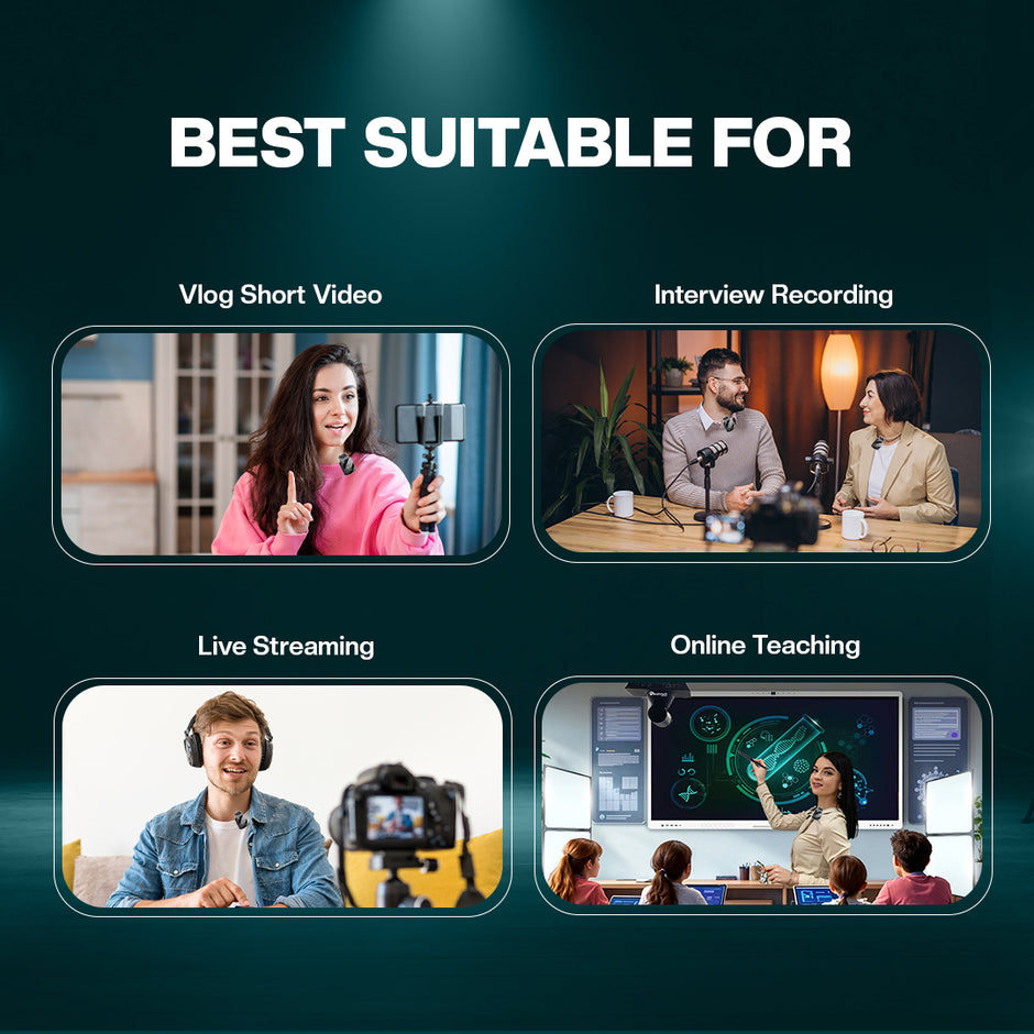 Benchmark B2-Pro Wireless Lavalier Microphone | Best Wireless Microphone