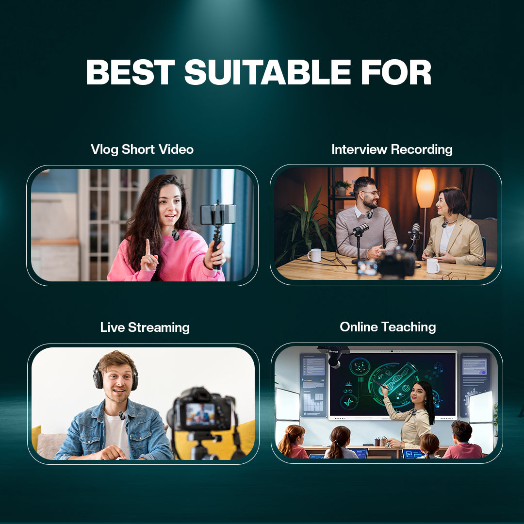 Benchmark B2-Pro Wireless Lavalier Microphone | Best Wireless Microphone