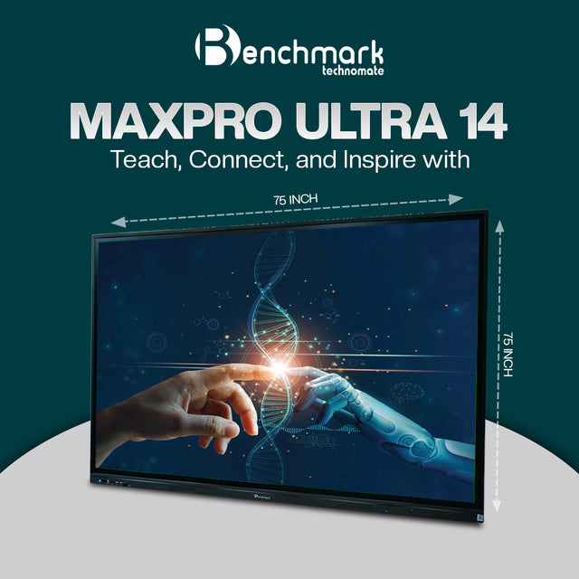 Benchmark Maxpro 14 Interactive Flat Panel | Best digital board for online teaching | India's Best Seller Digital Board