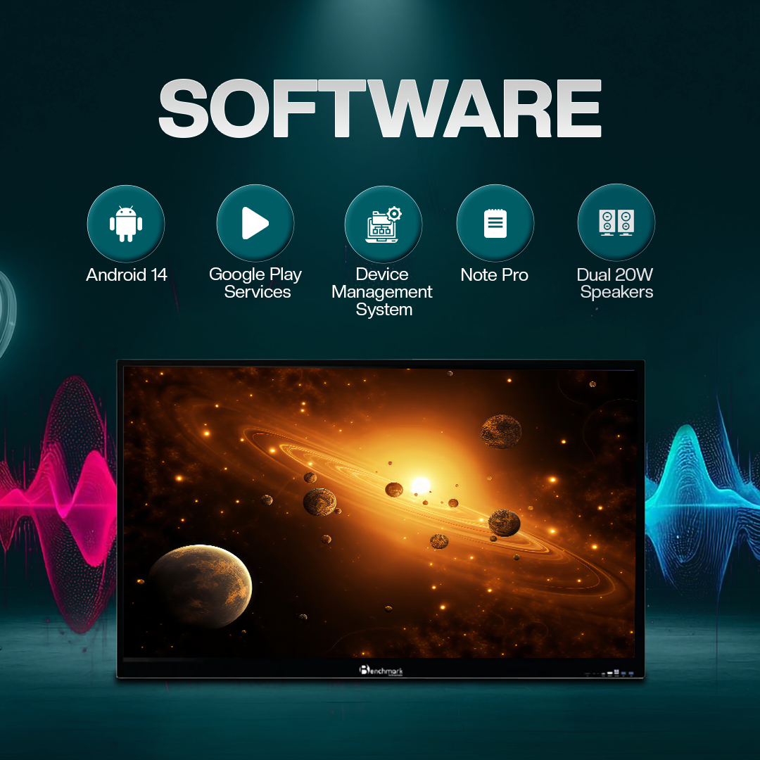 Benchmark MaxPro Ultra Interactive Flat Panel | Smart Board for Online ...