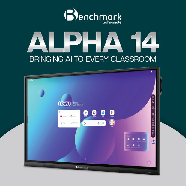 Benchmark Alpha 14 Interactive Flat Panel | Smart Board for Online Teaching