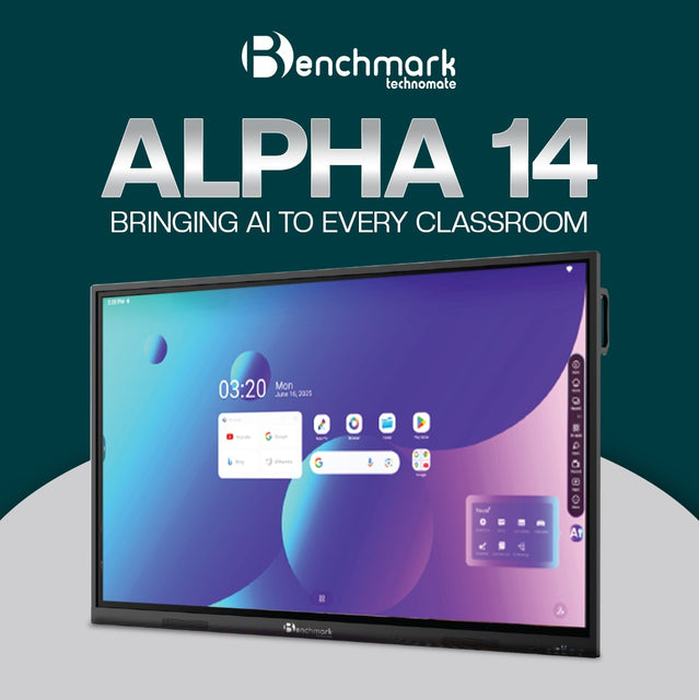 Benchmark Alpha 14 Interactive Flat Panel | Smart Board for Online Teaching