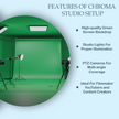 Green Chroma Studio Setup: Professional Video Production and Virtual Background Solution