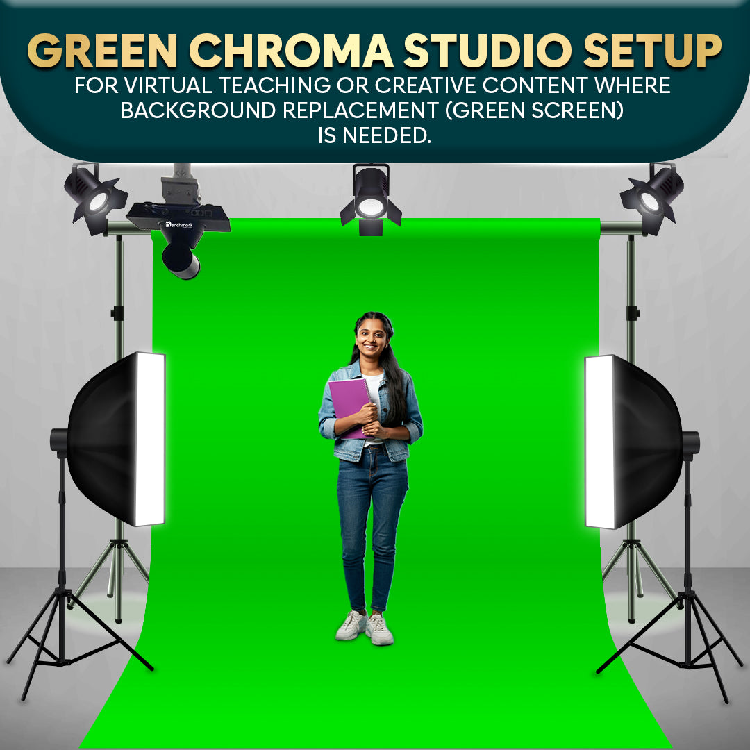Online Class Studio Setup | Teaching Studio Setup | Benchmark Digital Panel Without OPS