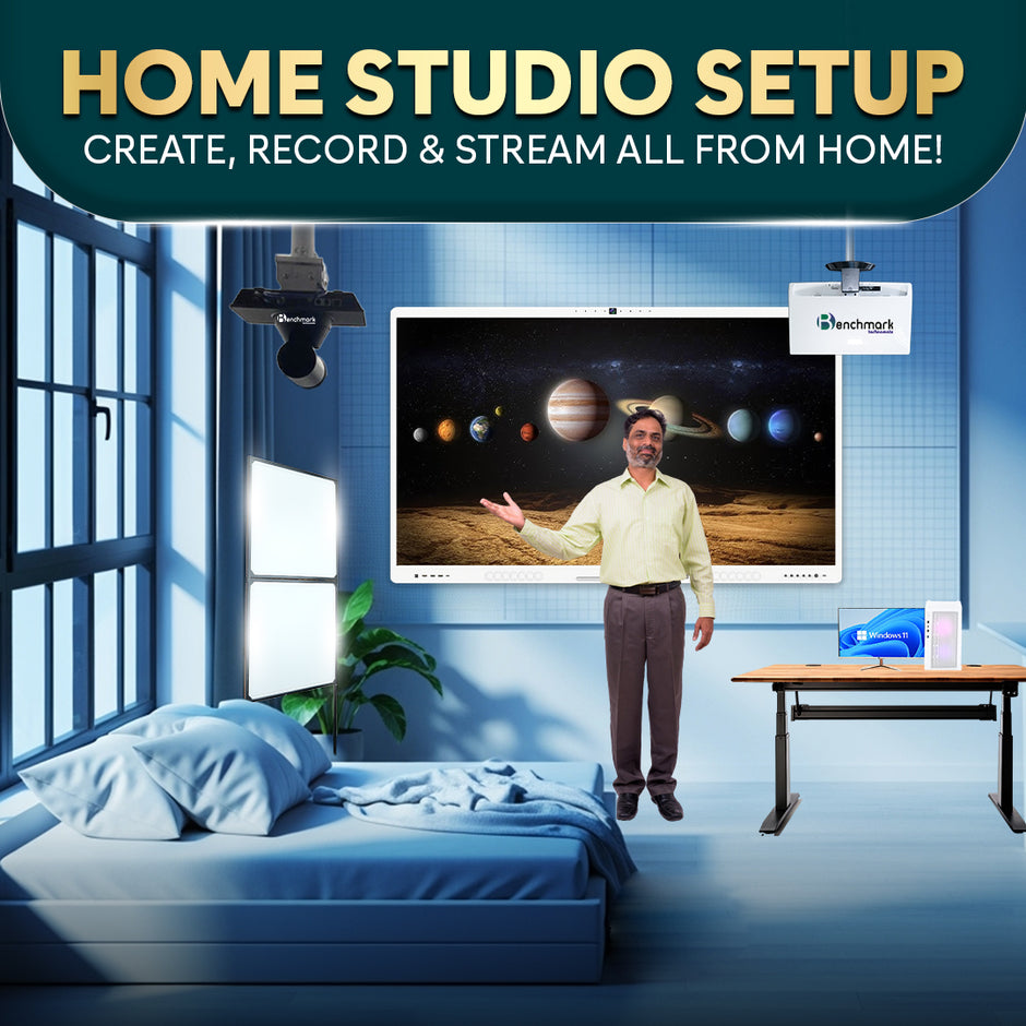 Online Class Studio Setup | Teaching Studio Setup | Benchmark Digital Panel Without OPS