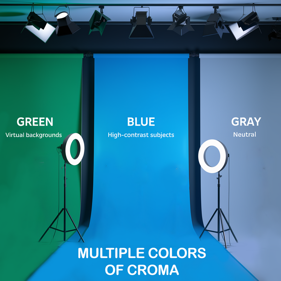 Green Chroma Studio Setup: Professional Video Production and Virtual Background Solution