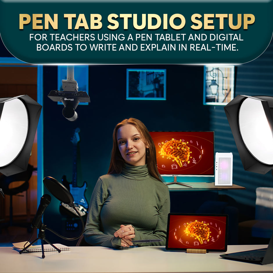 Online Class Studio Setup | Teaching Studio Setup | Benchmark Digital Panel Without OPS