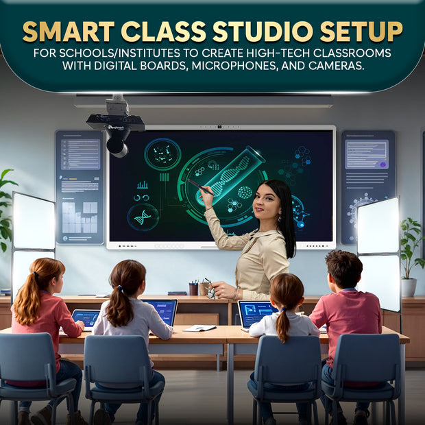 Online Class Studio Setup | Teaching Studio Setup | Benchmark Digital Panel Without OPS